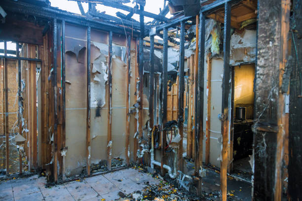 Professional Fire Damage Repair technician working in Lebanon, VA